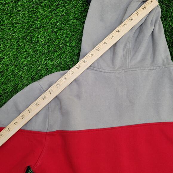 TapOut Hoodie XL 23x25 Colorblock Black Red Gray - Picture 3 of 15
